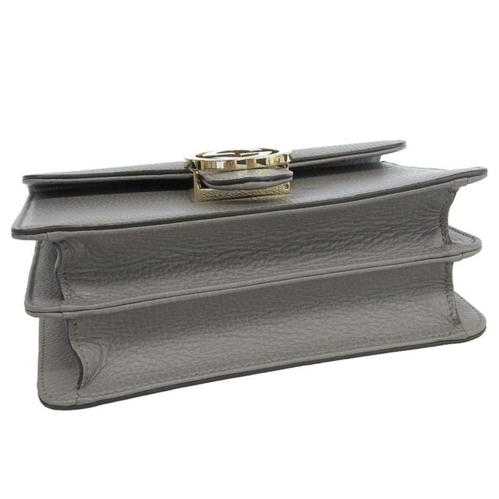 Gucci Interlocking Shoulder Gray Bag Shoulder Cha… - image 3
